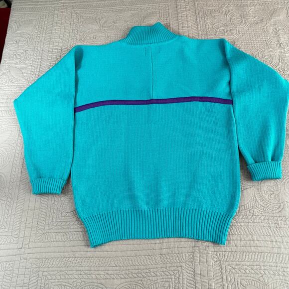 Vintage 80s Tyrolia by Head Ski Sweater 30% Wool 70% Acrylic Hong Kong Mens M - Picture 9 of 10